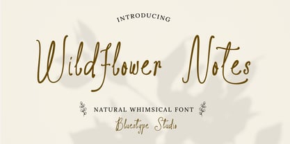 Wildflower Notes Font Poster 1