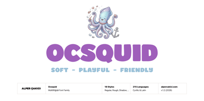 Ocsquid Font Poster 1