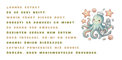 Ocsquid Font Poster 11