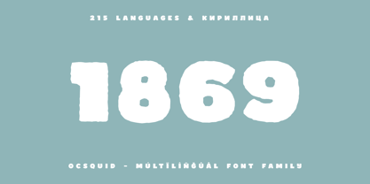 Ocsquid Font Poster 12