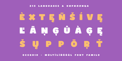 Ocsquid Font Poster 3