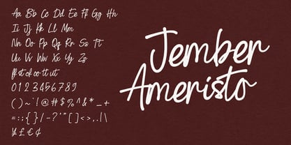 Jember Ameristo Font Poster 6