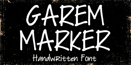 Garem Marker Font Poster 1