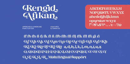 Rengid Afikan Font Poster 10