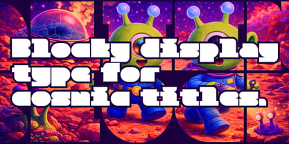 Alien Block Plus Font Poster 2