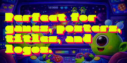Alien Block Plus Font Poster 3