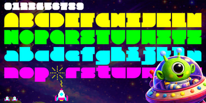 Alien Block Plus Font Poster 4