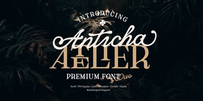 Anticha Atelier Font Poster 1