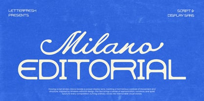 Milano Editorial Vintage Script Font Poster 1