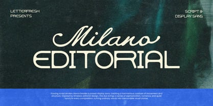 Milano Editorial Vintage Script Font Poster 13