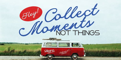 Milano Editorial Vintage Script Font Poster 4