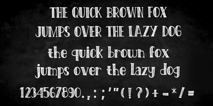 Retro Deco Chalk Font Poster 4