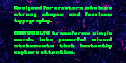 Boxvaulth Font Poster 5