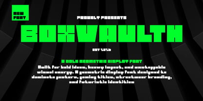 Boxvaulth Font Poster 1