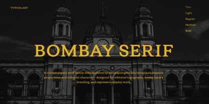 TC Bombay Serif Font Poster 1