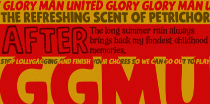 Sad Night Font Poster 2