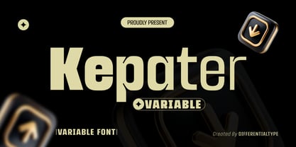 Kepater Variable Font Poster 1