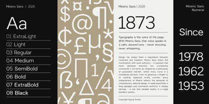 Mireno Sans Font Poster 3