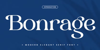 Bonrage Font Poster 1