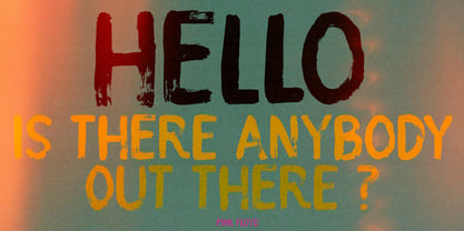 Evening Noise Font Poster 4