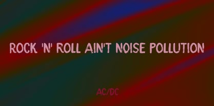 Evening Noise Font Poster 3