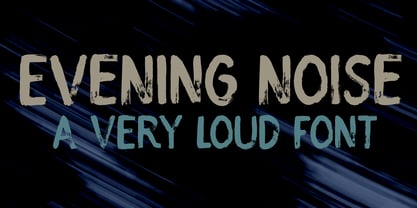 Evening Noise Font Poster 1