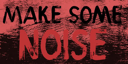 Evening Noise Font Poster 2