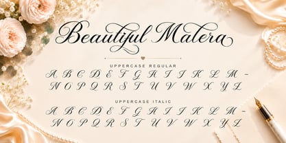 Beautiful Malera Font Poster 7