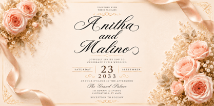 Beautiful Malera Font Poster 2