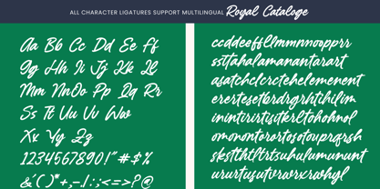 Royal Cataloge Font Poster 10