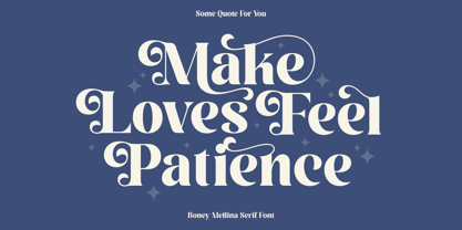 Boney Mellina Font Poster 3
