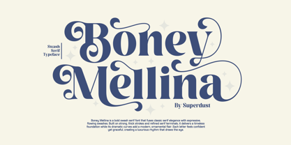 Boney Mellina Font Poster 1