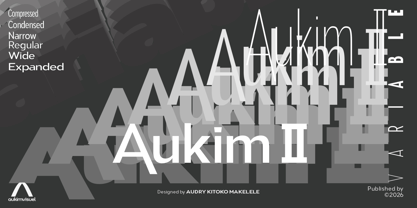 Aukim II Variable Font Poster 1