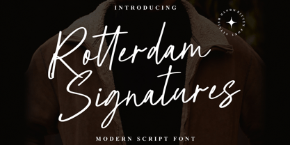Rotterdam Siganture Font Poster 1