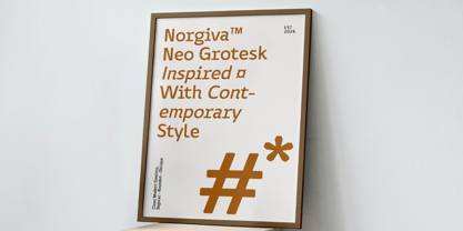 Norgiva Font Poster 6