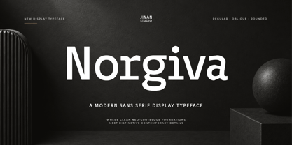 Norgiva Font Poster 1