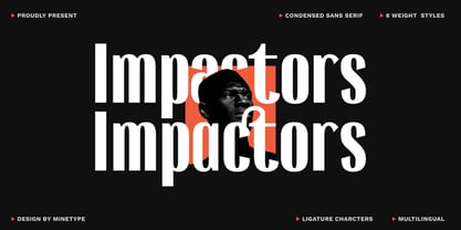 Impactors Futuristic Font Poster 1