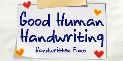 Good Human Handwriting Font Poster 1