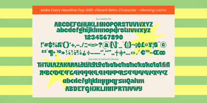 Morning Lacho Font Poster 9