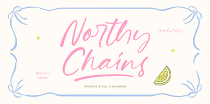 Northy Chains Font Poster 1