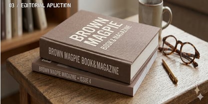 Brown Magpie Font Poster 2