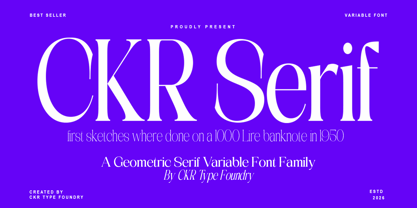 CKR Serif Font Poster 9