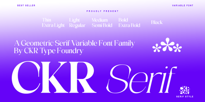 CKR Serif Font Poster 1