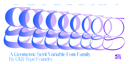 CKR Serif Font Poster 2