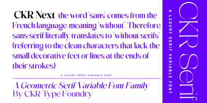 CKR Serif Font Poster 10
