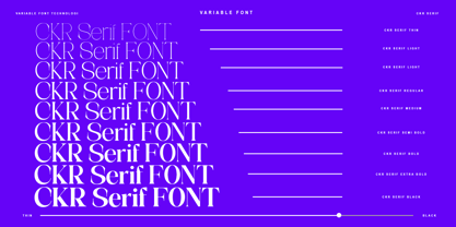 CKR Serif Font Poster 4