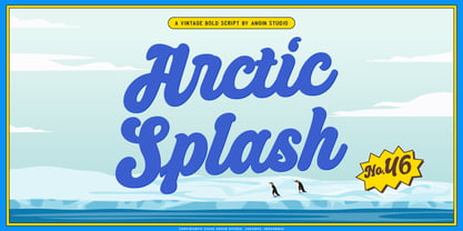 Arctic Splash Font Poster 1