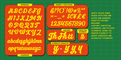Arctic Splash Font Poster 3