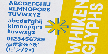 Whiken Font Poster 4