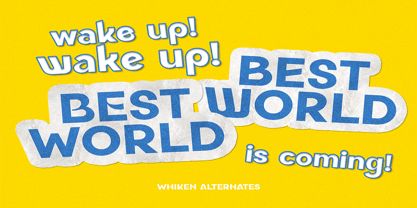 Whiken Font Poster 5